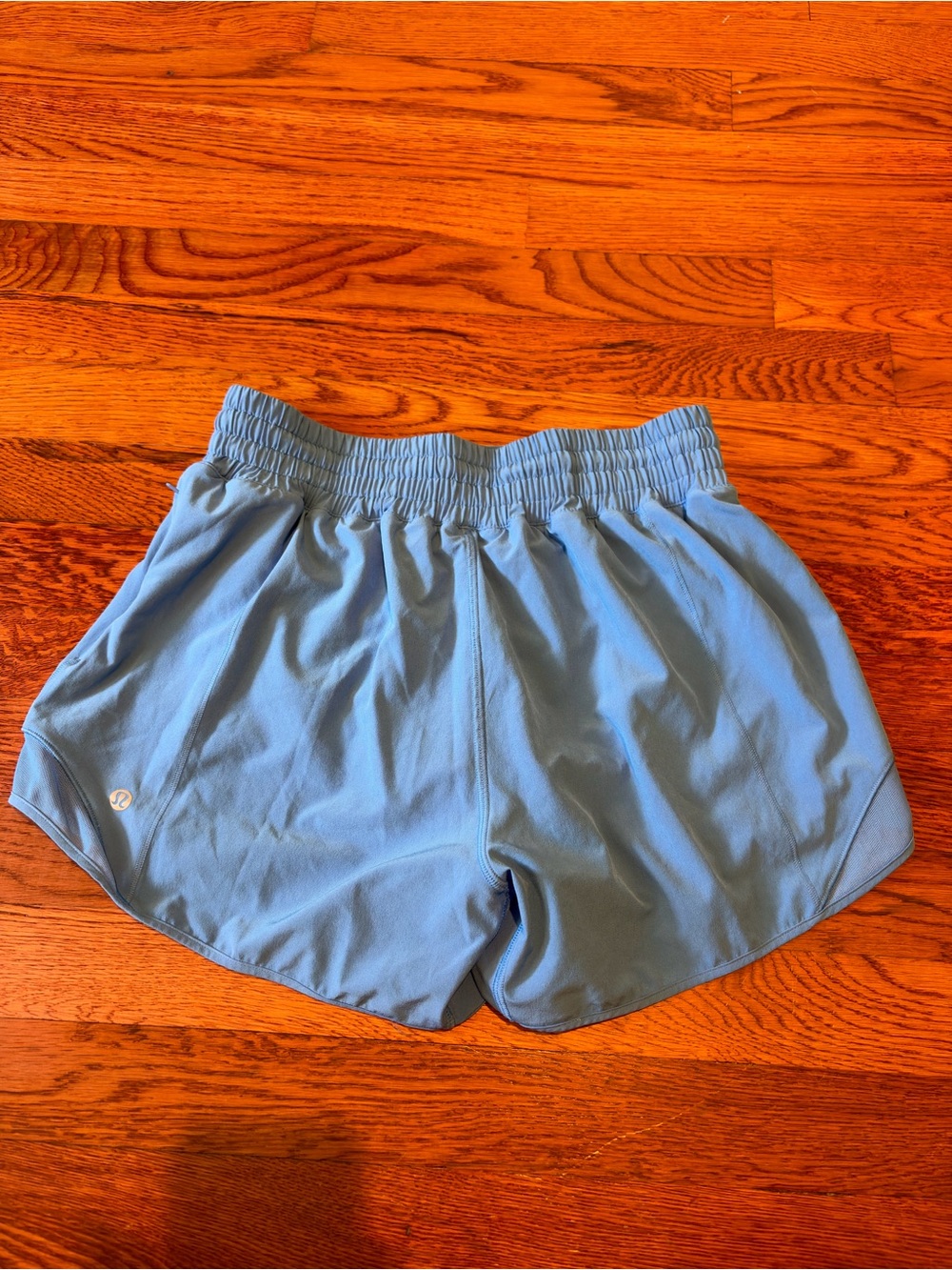 lululemon athletica Sky Blue Elastic Waist Running Shorts